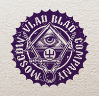 Stamp for Workshop producing tattoo equipment ΨVladBladIronsΨ.