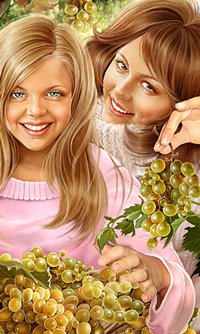 Illustration dans le magazine 1. Les raisins.