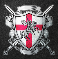 Emblem für Saint George Zigaretten.