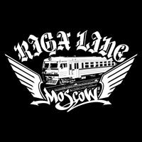 Riga line Moscow. Impression sur t-shirt.